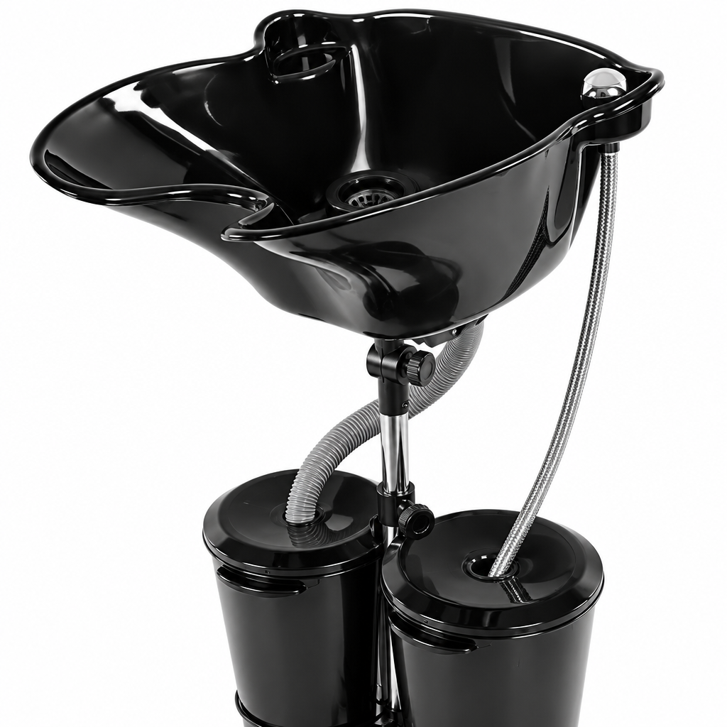 Adjustable Portable Shampoo Bowl with Electric Pump – Open Box