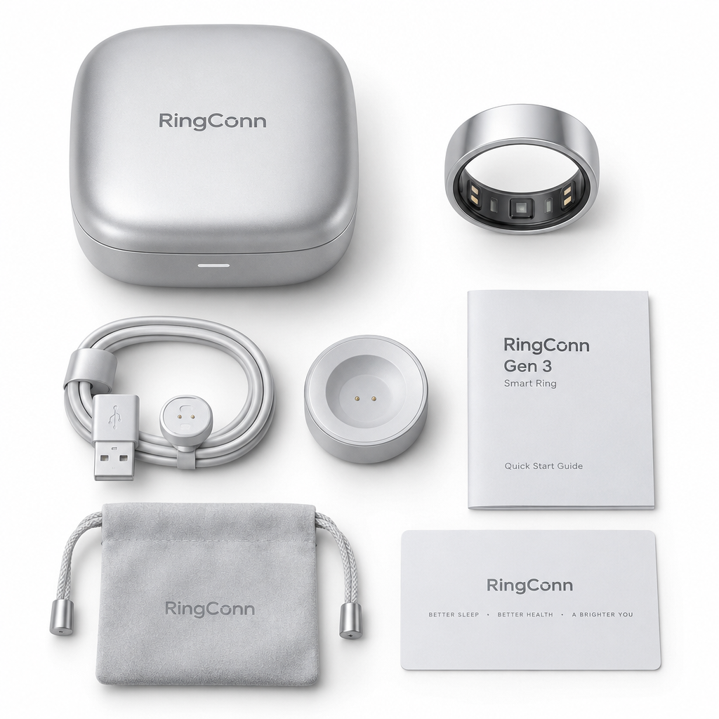 RingConn Gen 3 Smart Ring — Open Box | Health & Sleep Trackersize 12