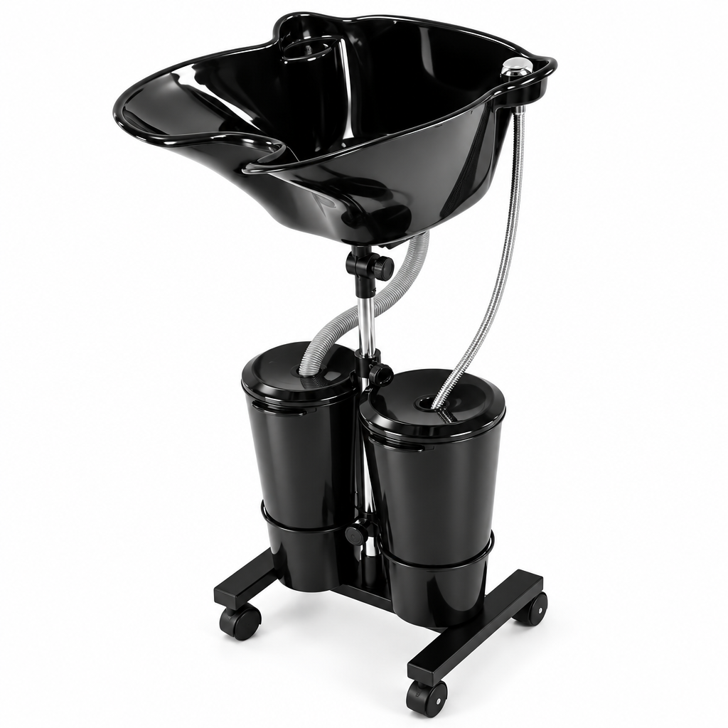 Adjustable Portable Shampoo Bowl with Electric Pump – Open Box